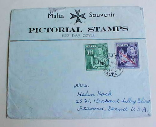 Malta fdc gennaio 1953 - fdc,