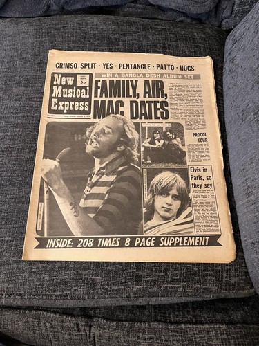 Nme magazine jan - nme, 1972