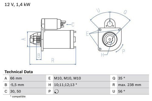 Motorino avviamento bosch - motorino,