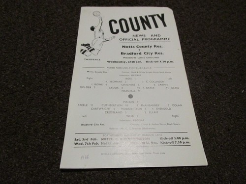 Notts county reserve - reserve, v