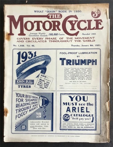 The motor cycle magazine jan - magazine, 8