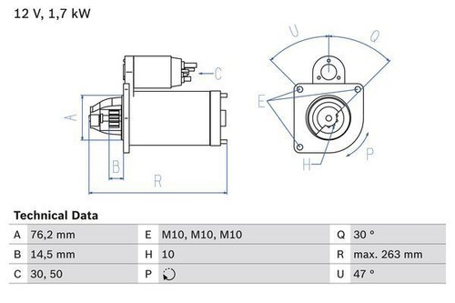 Motorino avviamento bosch - motorino,