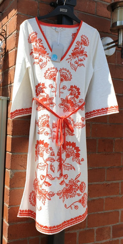 Abito jersey con ricamo - abito,